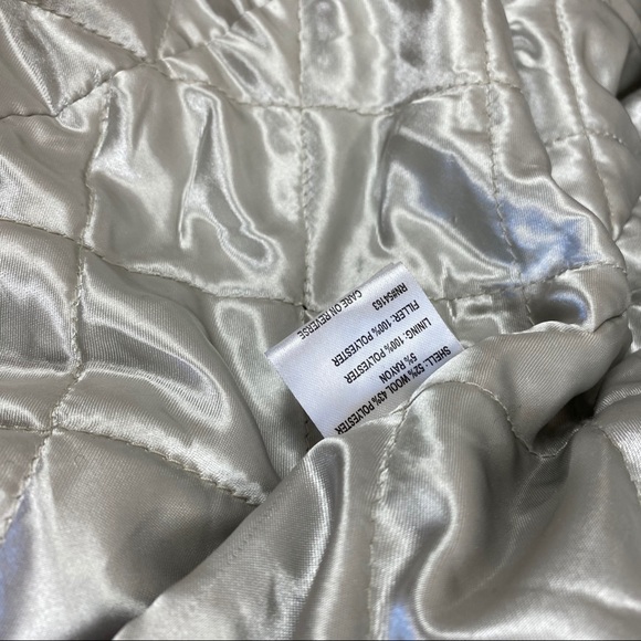 Calvin Klein Hooded Wool Quilted Lined Peacoat Gray 8 - Picture 11 of 11